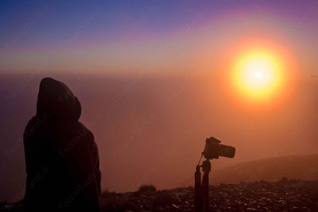 Emanuele Alba on top of Monte Vettore