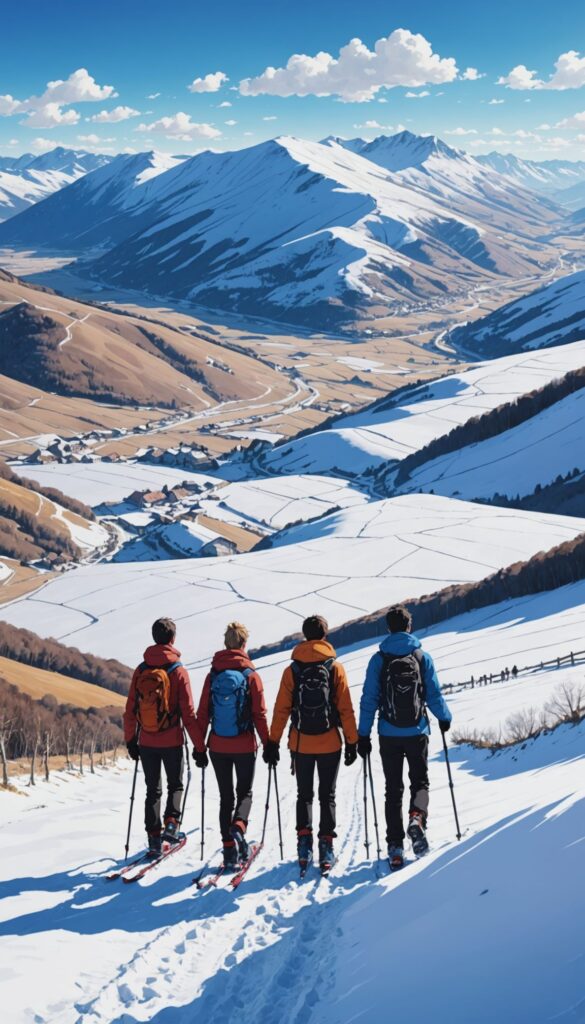Snowshoeing in January 2025 in Castelluccio di Norcia